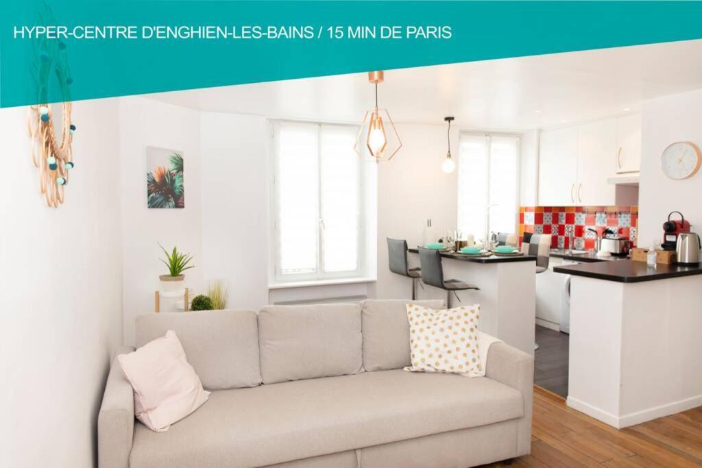 Coeur De Ville Enghien Les Bains - 2 Pieces Lumineux Et Chaleureux - 15 Min De Paris Eksteriør billede